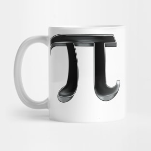 Pi in black- physics mathematics science maths student teacher gift - mathematical constant in 3d Mug